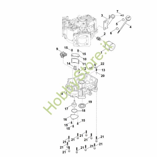 Picture of J - Meccanismo regolatore e coppa dell'olio EVC 8000.0 (EVC8000-0001)